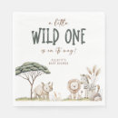 Search for wild one napkins Zoo animals