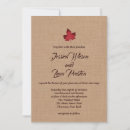 Search for maple leaf wedding invitations Rustic