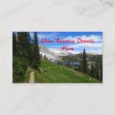 Search for mountain range business cards Pine trees