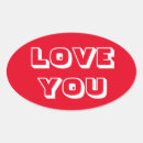 Search for love oval stickers Typography