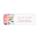 Search for spring garden blooms return address labels Watercolor flowers