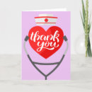Search for red heart thank you cards Stethoscope