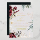 Search for real gold foil wedding invitations Black and gold