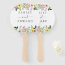 Search for wedding invitations for hand fans Botanical