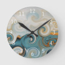 Search for teal abstract clocks Beach