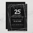 Search for 25th anniversary invitations Silver