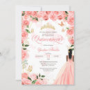 Search for black dress quinceanera invitations Floral