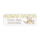 Search for gold confetti return address labels Stylish