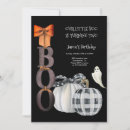 Search for our little boo is turning two birthday invitations Orange