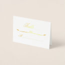 Search for silver foil place cards Gold