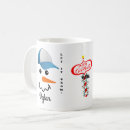 Search for blue snowman mugs Let it snow
