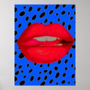 Search for blue leopard art Vintage