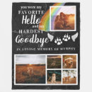 Search for pet memorial blankets Sympathy