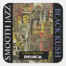 Search for jazz square stickers Black