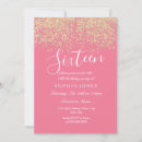 Search for gold confetti birthday invitations Party