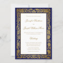 Search for golden wedding invitations Blue