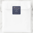 Search for dark blue wedding stickers Thank you
