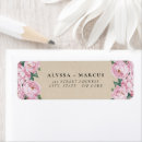 Search for peonys return address labels Pink peony