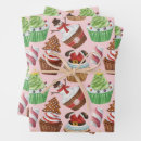 Search for cupcakes wrapping paper Watercolor