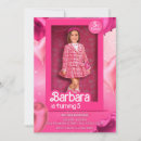 Search for doll birthday invitations Pink