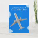 Search for airplane bon voyage cards Flying