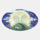 Search for man in the moon stickers Halloween