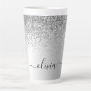 Search for metallic silver mugs Glitter