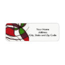 Search for designer return address labels Red