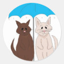 Search for cat with umbrella stickers Cute