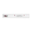 Search for red floral return address labels Winter