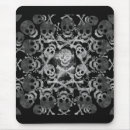 Search for skulls and crossbones mousepads Black and white