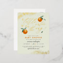 Search for clementine baby shower invitations Citrus