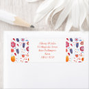 Search for floral pattern return address labels Watercolor