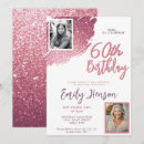 Search for trendy 60th birthday invitations Pink