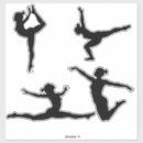 Search for silhouette dancer stickers Girl