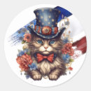 Search for blue cat stickers Red white blue