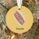Search for hot dog christmas tree decorations Wiener