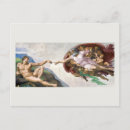 Search for the creation of adam postcards Michelangelo