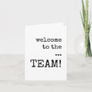 Search for welcome to the team cards Employee