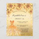 Search for hollywood sweet 16 invitations Gold