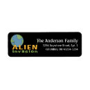 Search for alien return address labels Outer space
