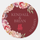 Search for watercolor peony stickers Red