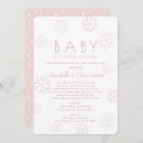 Search for snow baby girl shower invitations Simple