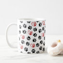 Search for black paw mugs Red hearts