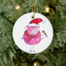 Search for pink pig christmas tree decorations Piglet