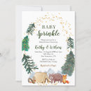 Search for woodland baby sprinkle invitations We can bearly wait