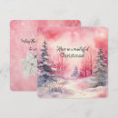 Search for winter scene christmas cards Pink