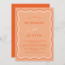 Search for peach wedding invitations Orange