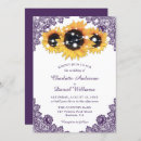 Search for purple rustic wedding invitations Lace