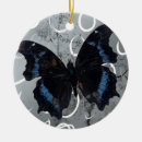 Search for silver butterfly christmas tree decorations White
